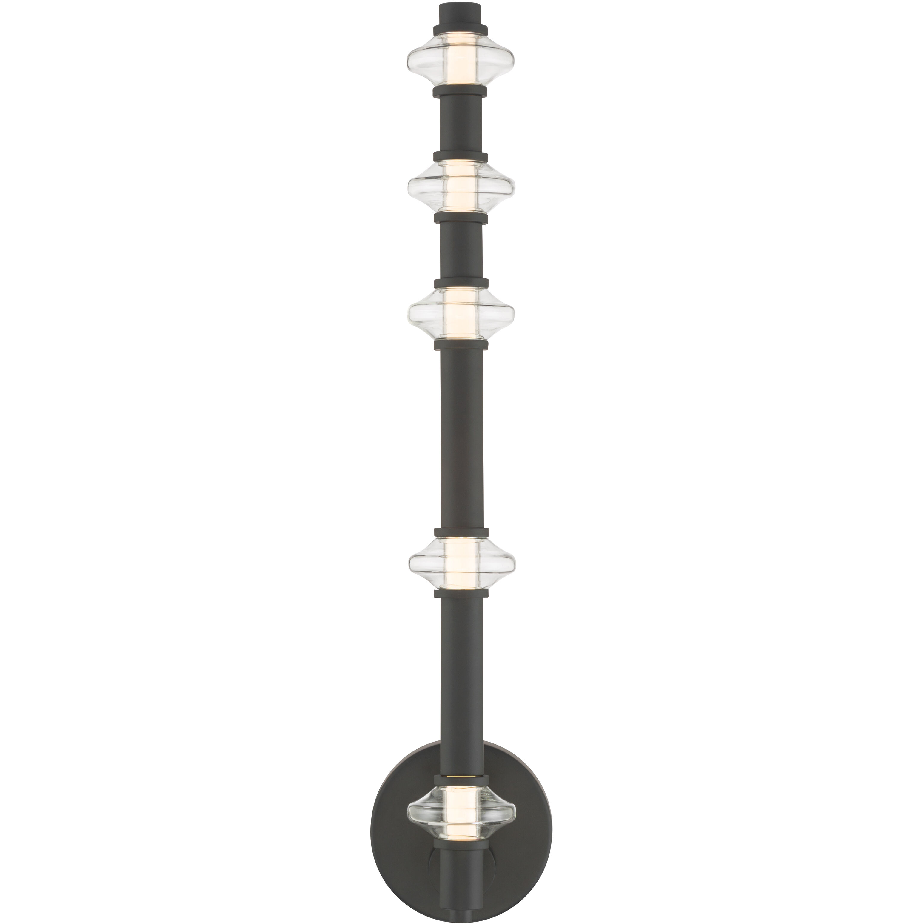 Pearl LED 4.5 inch Dark Matte Black Wall Sconce Wall Light