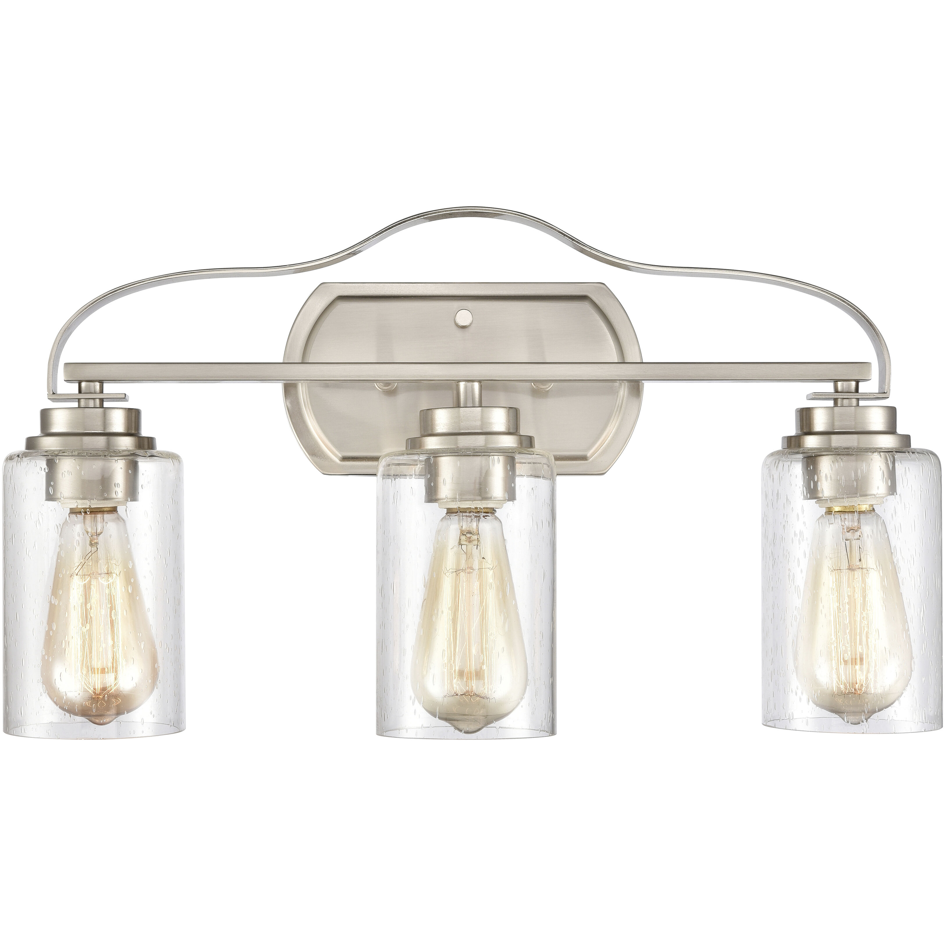 Market Square 3 Light 20 inch Brushed Nickel Vanity Light Wall Light