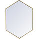 Eternity 34 X 24 inch Brass Wall Mirror