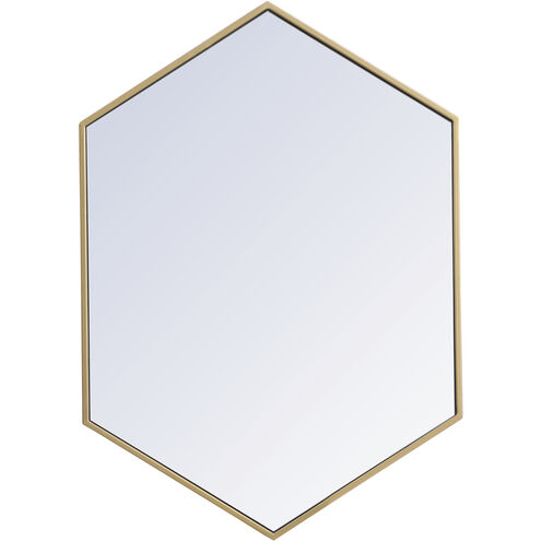 Eternity 34 X 24 inch Brass Wall Mirror