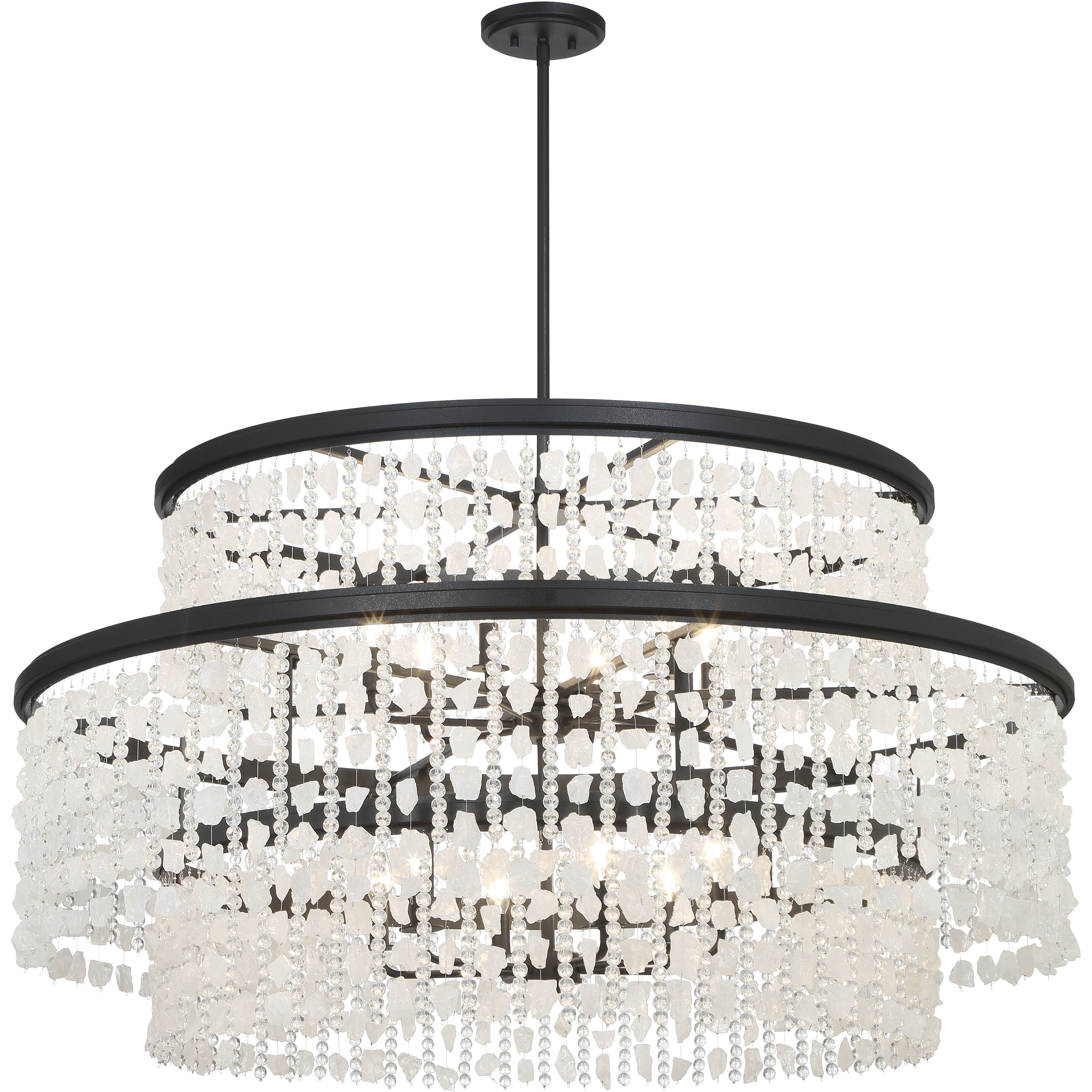 Shimmering Elegance 12 Light Chandelier Ceiling Light