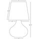 June 30.75 inch 150.00 watt Matte Celadon Table Lamp Portable Light in Oyster Linen