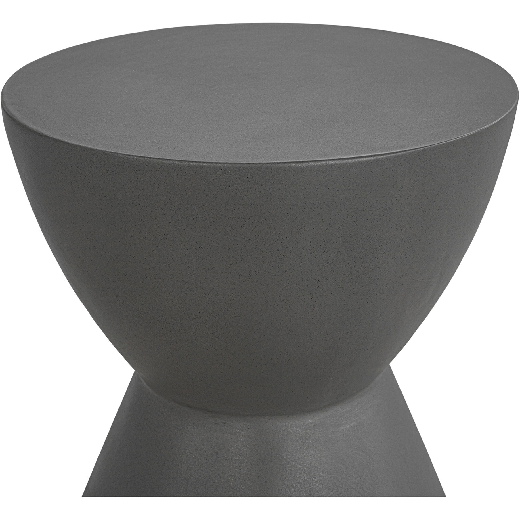 Hourglass 18 inch Grey Outdoor Stool