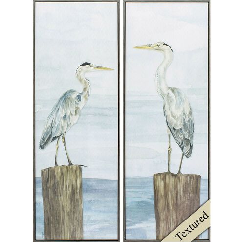 Waterside Collection 36 X 13 inch Non-Glass Framed Art