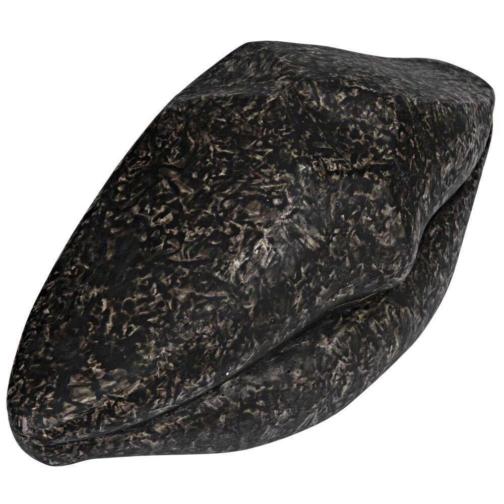 Lips Black Fiber Cement Statue
