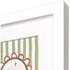 Bright Whimsy Multi and Green and Red and White Framed Art, Propac