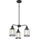 Ludlow 3 Light 20 inch Earth Black Chandelier Ceiling Light