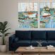 Waterside Collection Whitewash Floater  Frame Canvas