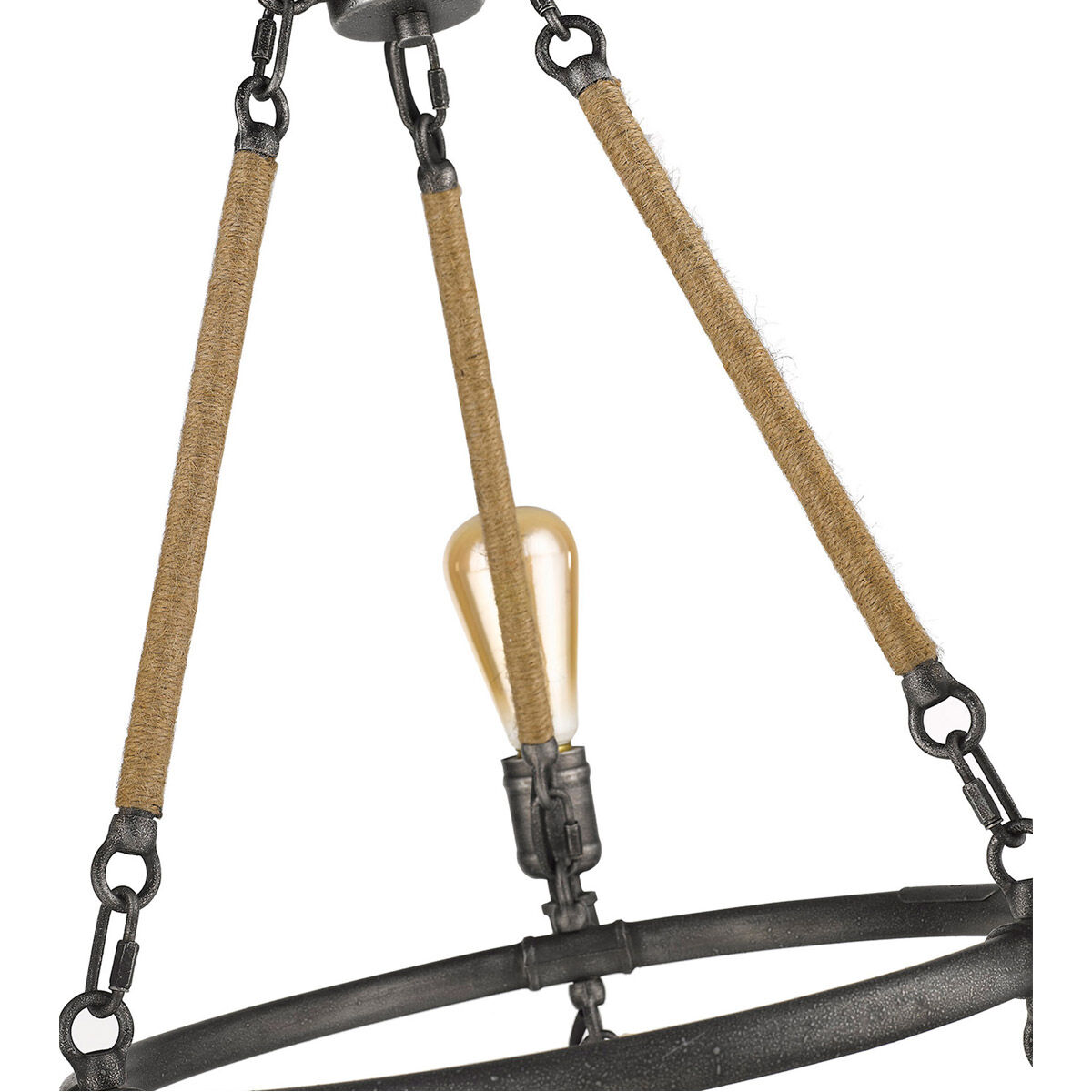 Grayson 9 Light 28 inch Antique Gray Chandelier Ceiling Light