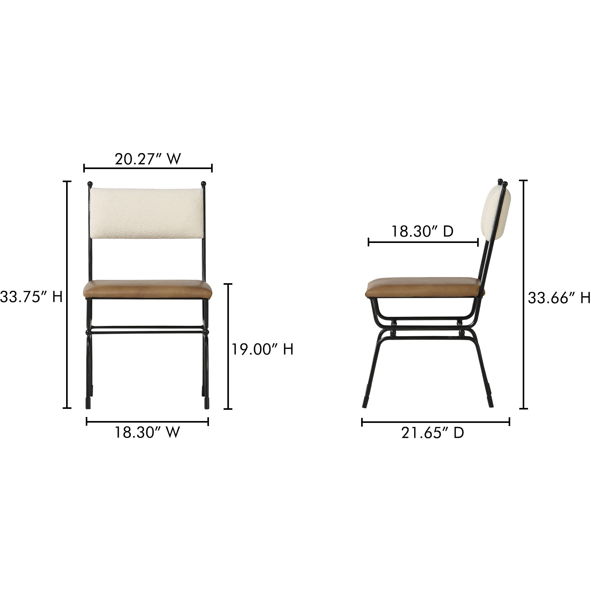 Posta Multicolor Dining Chair