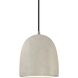 Radiance Collection - Bell Single Drop Pendant in Brushed Nickel, Replaceable Bulb, Antique Patina, Black, Form+Finish+Function