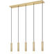 Stari Linear Chandelier Ceiling Light in Modern Gold