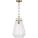 Lee 1 Light 11 inch Aged Brass Pendant Ceiling Light