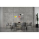 Papillons LED 53.5 inch Satin Black Pendant Ceiling Light in Multi