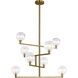 Sean Lavin Gambit 35.3 inch Aged Brass Chandelier Ceiling Light in Incandescent