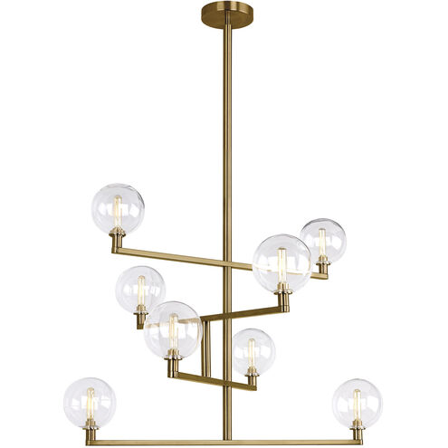 Sean Lavin Gambit LED 31.7 inch Aged Brass Chandelier Ceiling Light in LED 90 CRI 2700K