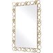 Twist It 45.25 X 29.25 inch Plated Antique Brass Mirror