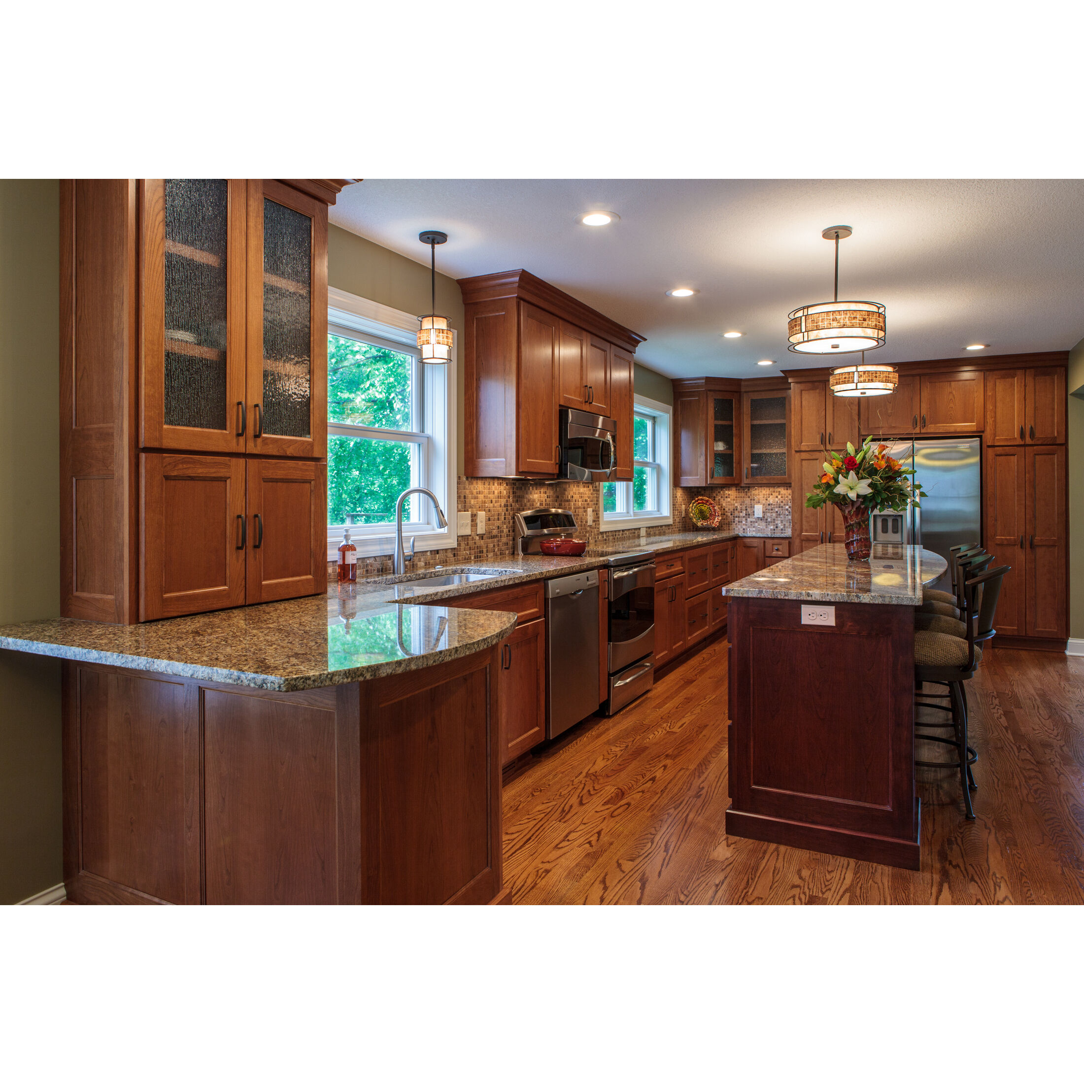 Laguna 3 Light 16 inch Renaissance Copper Pendant Ceiling Light, Naturals