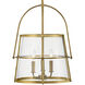 Tournon 15 inch Heritage Brass Indoor Pendant Ceiling Light