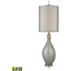 Rainshadow 39 inch 9.00 watt Gray with Clear and Cafe Bronze Table Lamp Portable Light