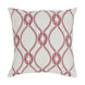 Haylard 20 X 20 inch Bright Red and Cream Pillow Kit