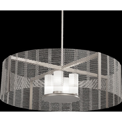 Downtown Mesh LED 38.4 inch Gilded Brass Chandelier Ceiling Light, Drum