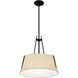 Leona 3 Light 18 inch Matte Black Pendant Ceiling Light