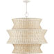 Phebe 9 Light 32 inch Vanilla Chandelier Ceiling Light, Medium