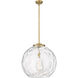 Ballston Athens Water Glass 1 Light 18 inch Brushed Brass Pendant Ceiling Light