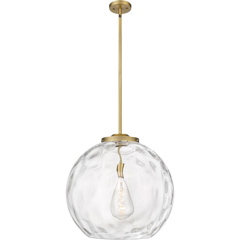 Ballston Athens Water Glass 1 Light 18 inch Brushed Brass Pendant Ceiling Light