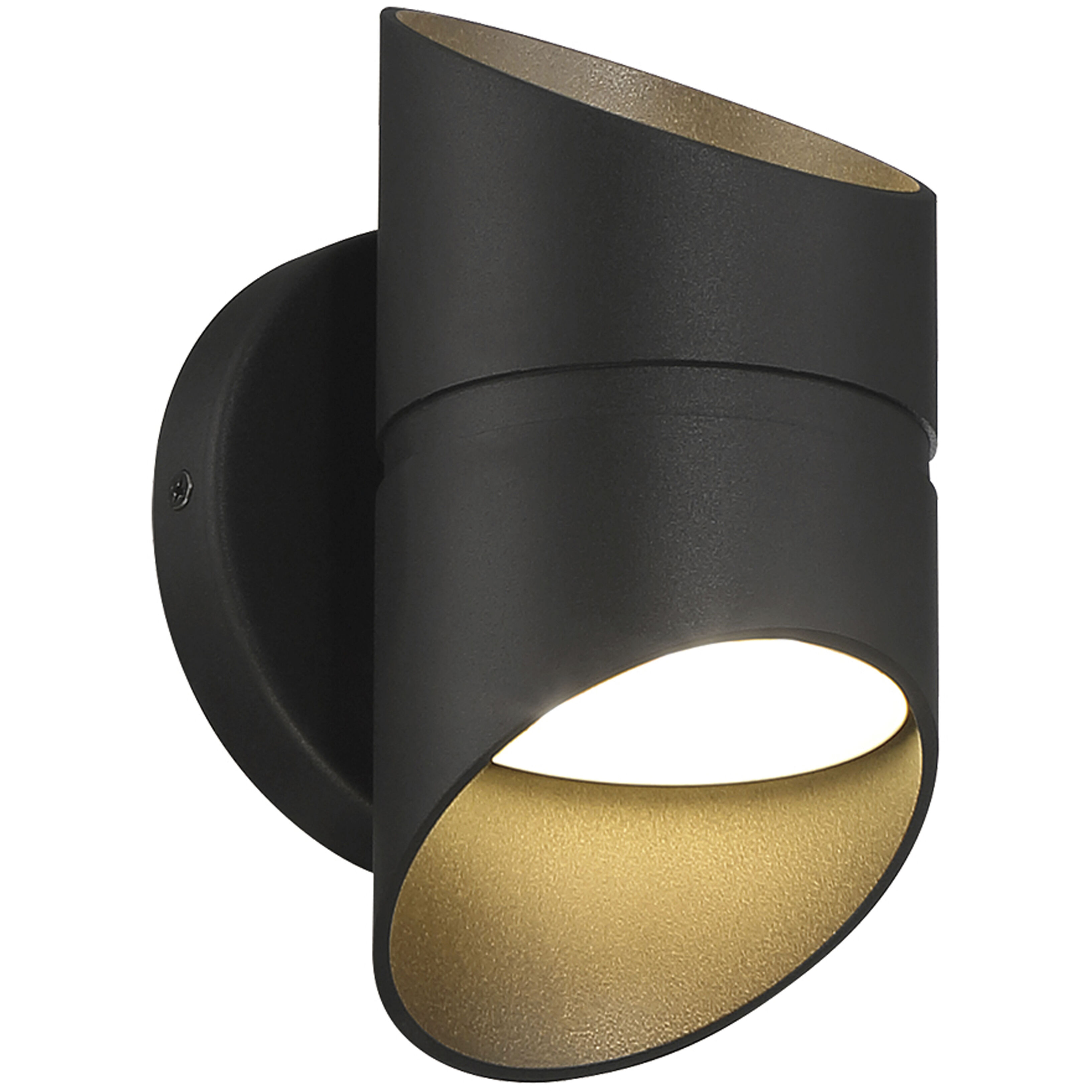 Marino LED 8 inch Black Outdoor Wall Sconce