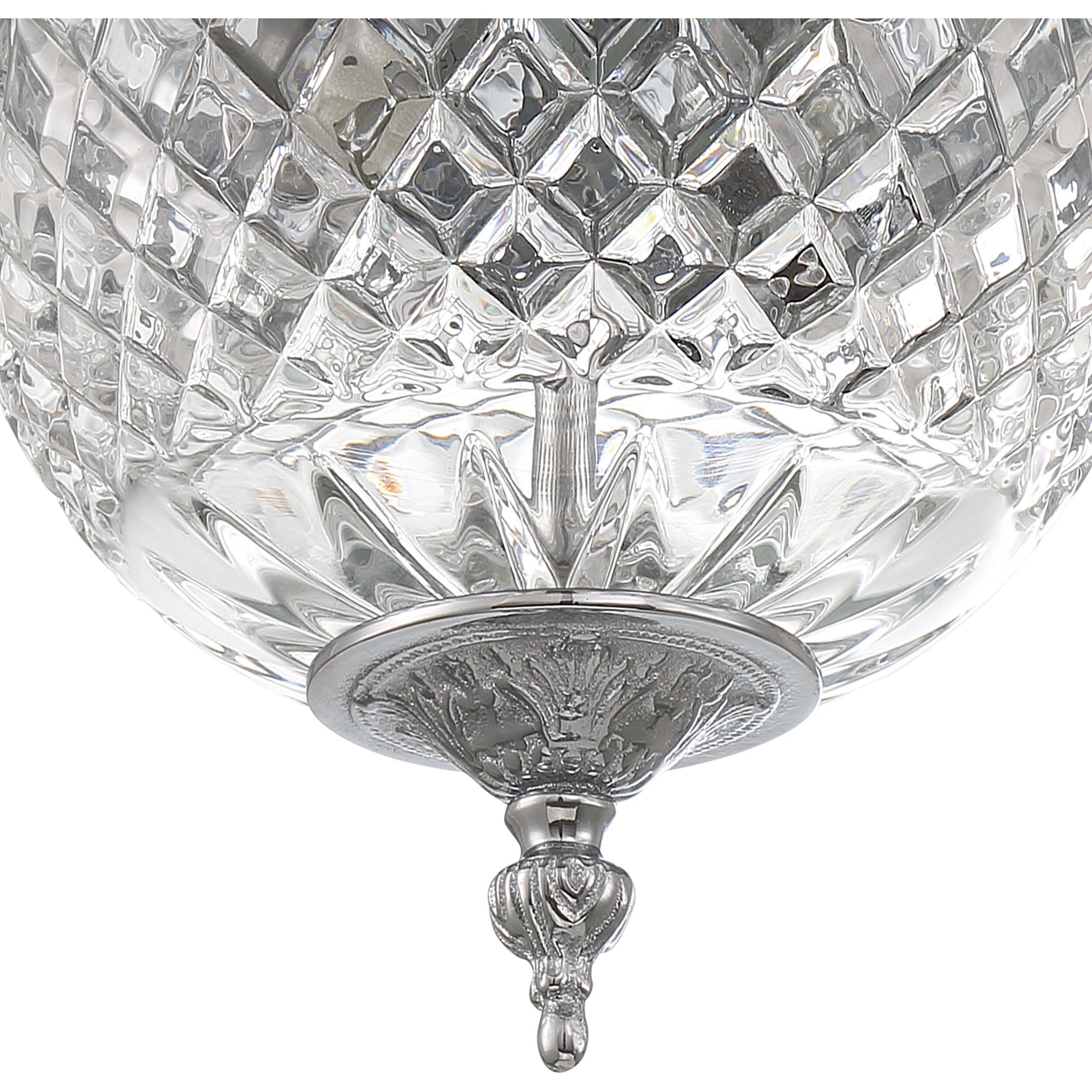 Radley 2 Light 8 inch Polished Chrome Flush Ceiling Light