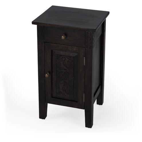 Switra 1 door 1 drawer End Table in Dark Brown