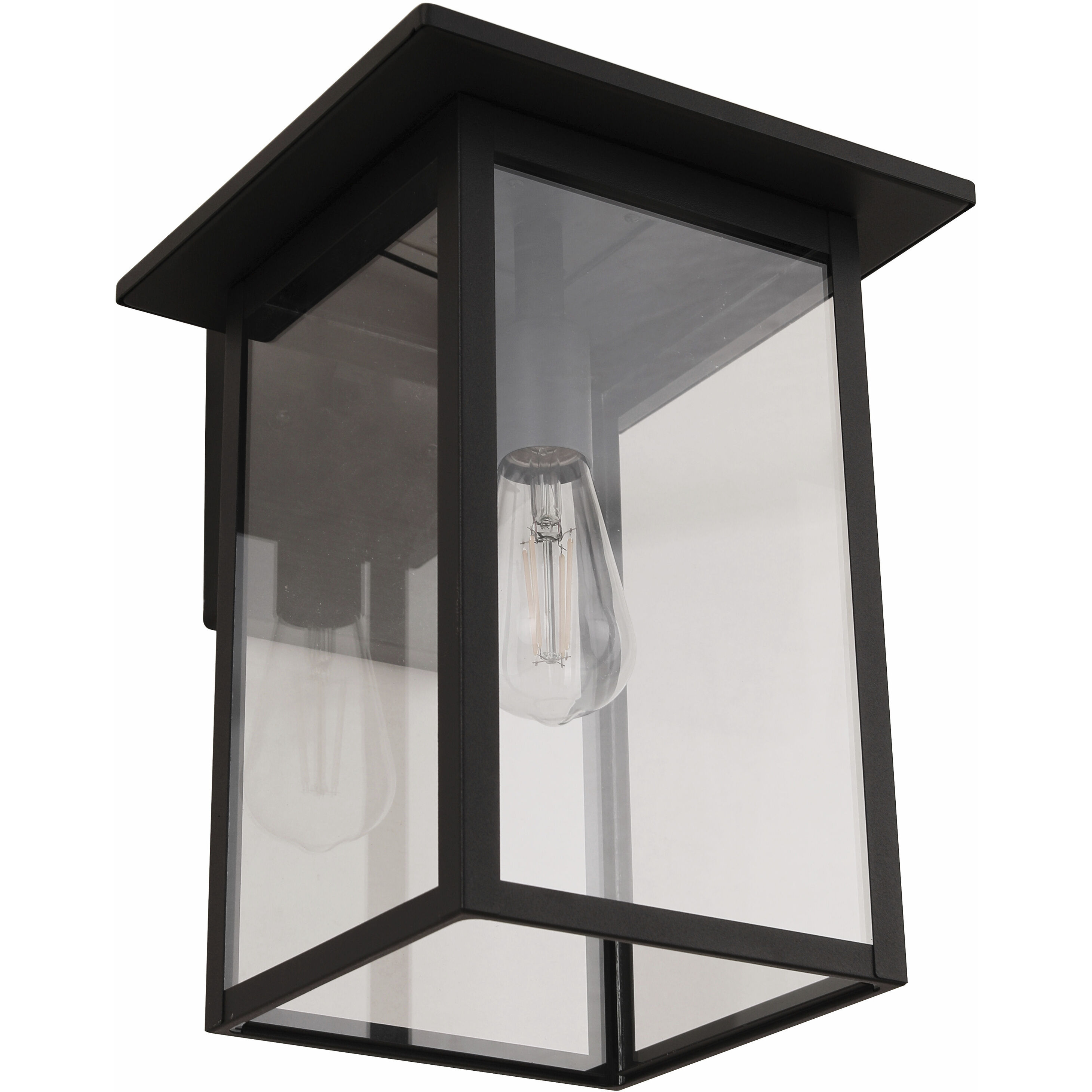 Rock Creek 1 Light 15.38 inch Textured Black Outdoor Wall Lantern
