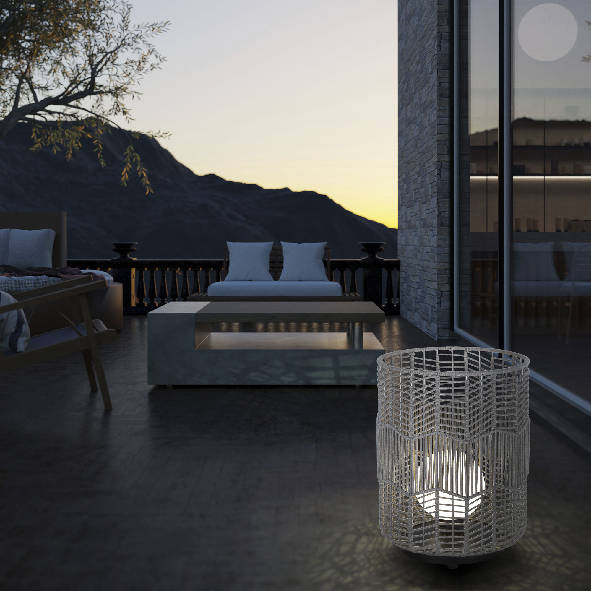 Wallis 21.5 inch 60.00 watt Black Outdoor Portable, Both Indoor/Outdoor