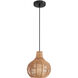 Paige 1 Light 13 inch Beige Pendant Ceiling Light