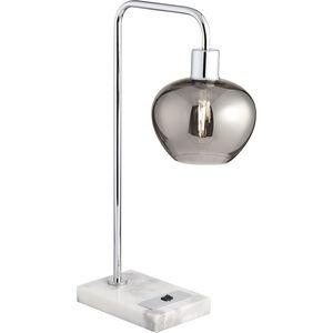 Gregory 24 inch 60.00 watt Chrome Desk Lamp Portable Light