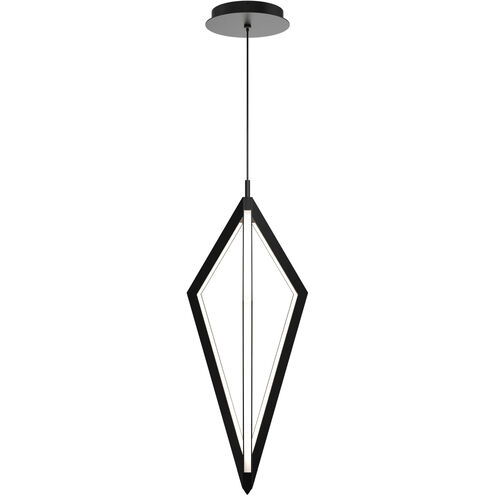 Tribeca LED 9 inch Black Pendant Ceiling Light in 3000K, dweLED