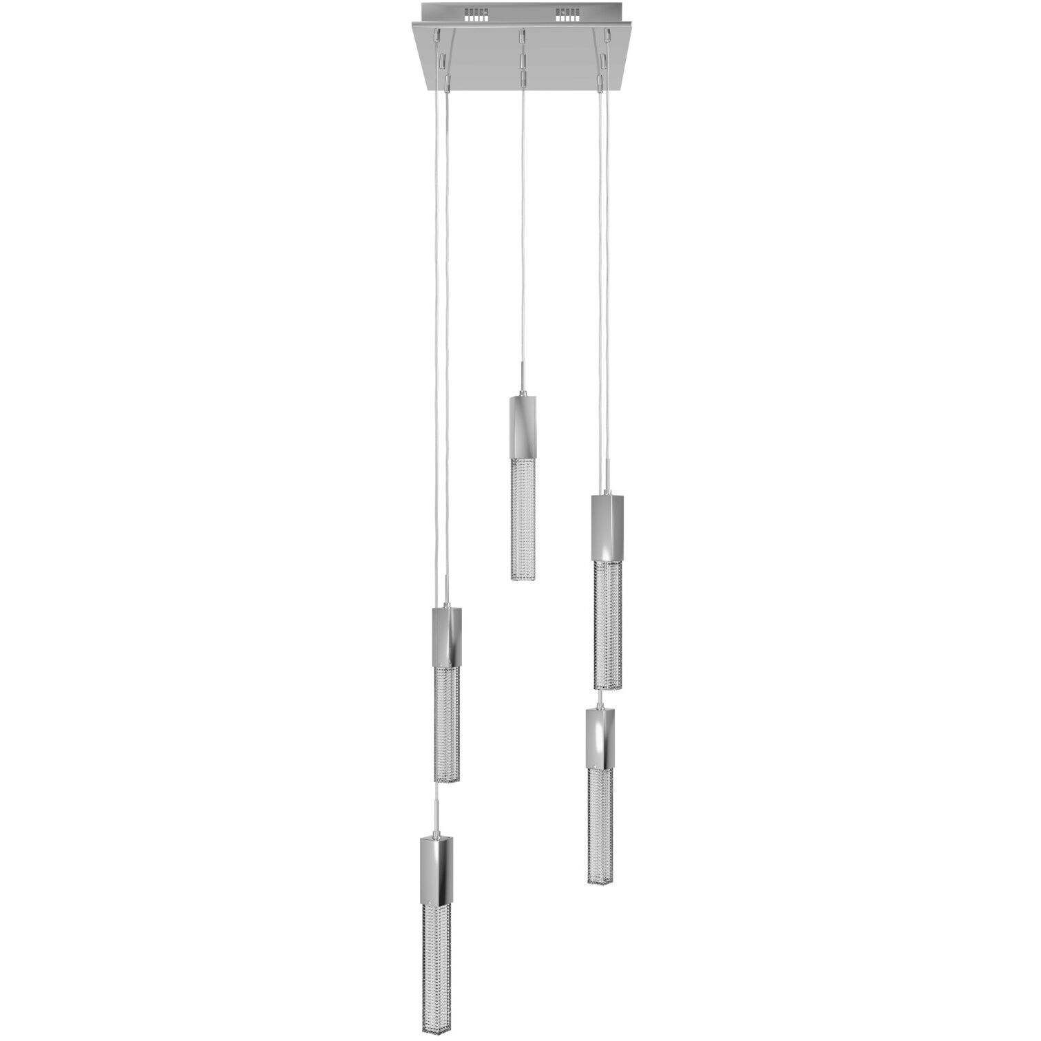 Boa LED 12 inch Polished Chrome Multi Port Pendant Ceiling Light