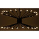 Lampberto 48 Light 45 inch Matte Black Chandelier Ceiling Light