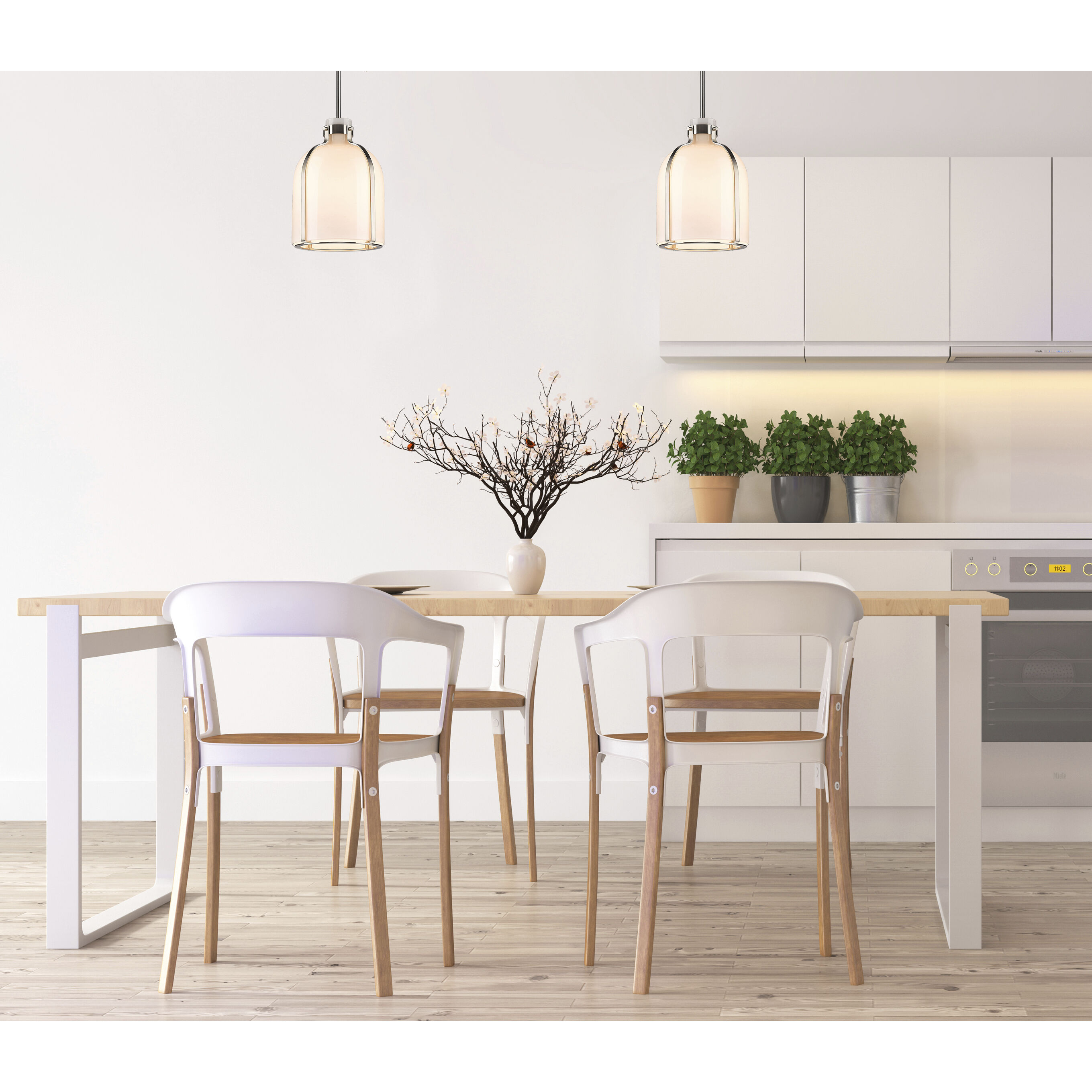 Pearson 1 Light 9.75 inch Brushed Nickel Pendant Ceiling Light