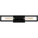 Leighton 2 Light 24 inch Matte Black Bath Light Wall Light