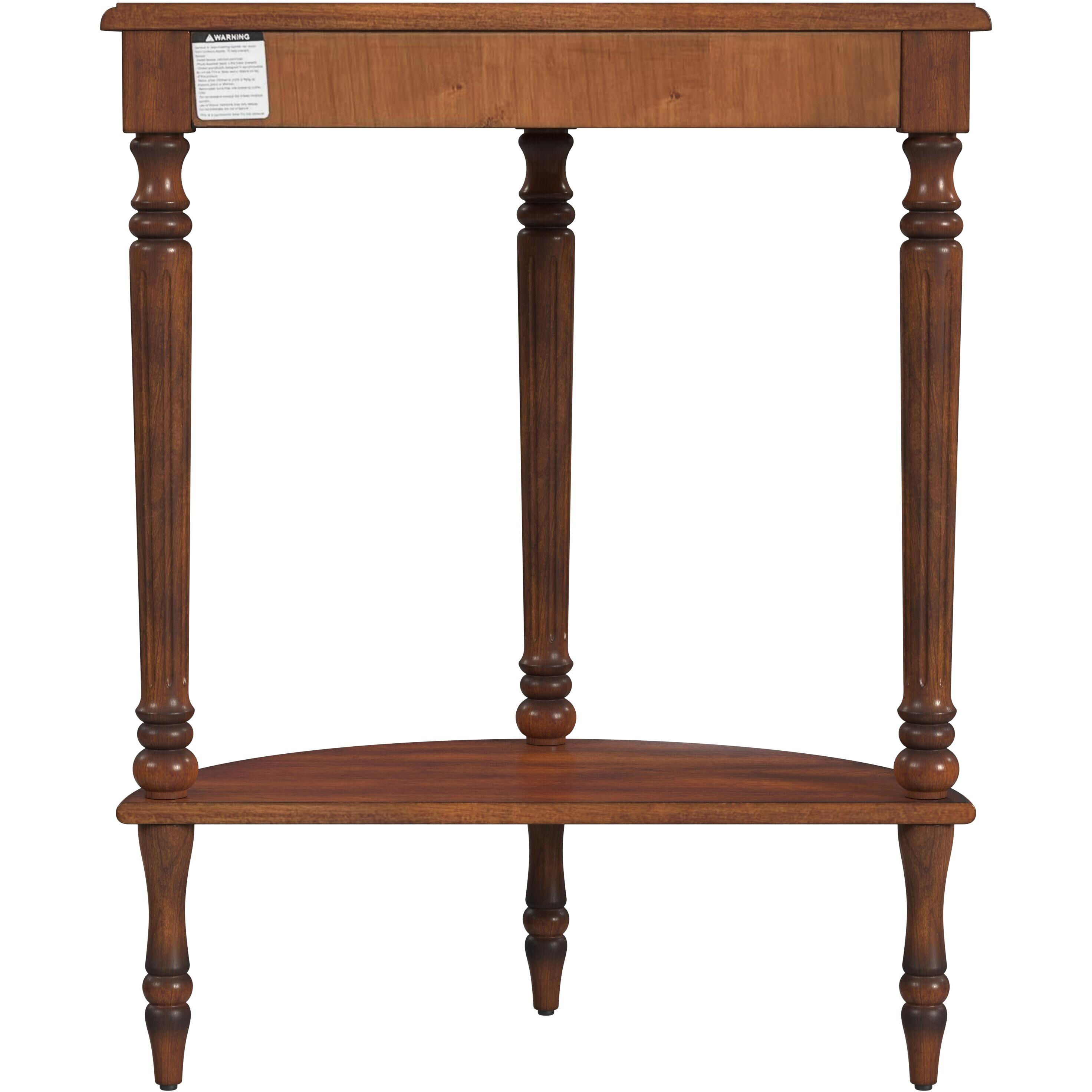 Bellini  Demilune Console Table in Medium Brown