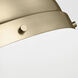TOB by Thomas O'Brien Hanks 1 Light 16 inch Satin Brass Pendant Ceiling Light