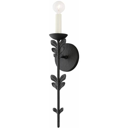 Florian 1 Light 4.75 inch Black Iron ADA Wall Sconce Wall Light