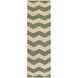 Wade 36 X 24 inch Dark Green, Cream Rug