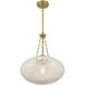 Willow 1 Light 16.5 inch Warm Brass Pendant Ceiling Light