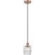 Edison Colton LED 6 inch Antique Copper Mini Pendant Ceiling Light