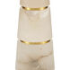 Eleanora 33.75 inch 100 watt Natural and Natural Brass Table Lamp Portable Light