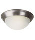 Signature 3 Light 16 inch Brushed Nickel Flush Mount Ceiling Light